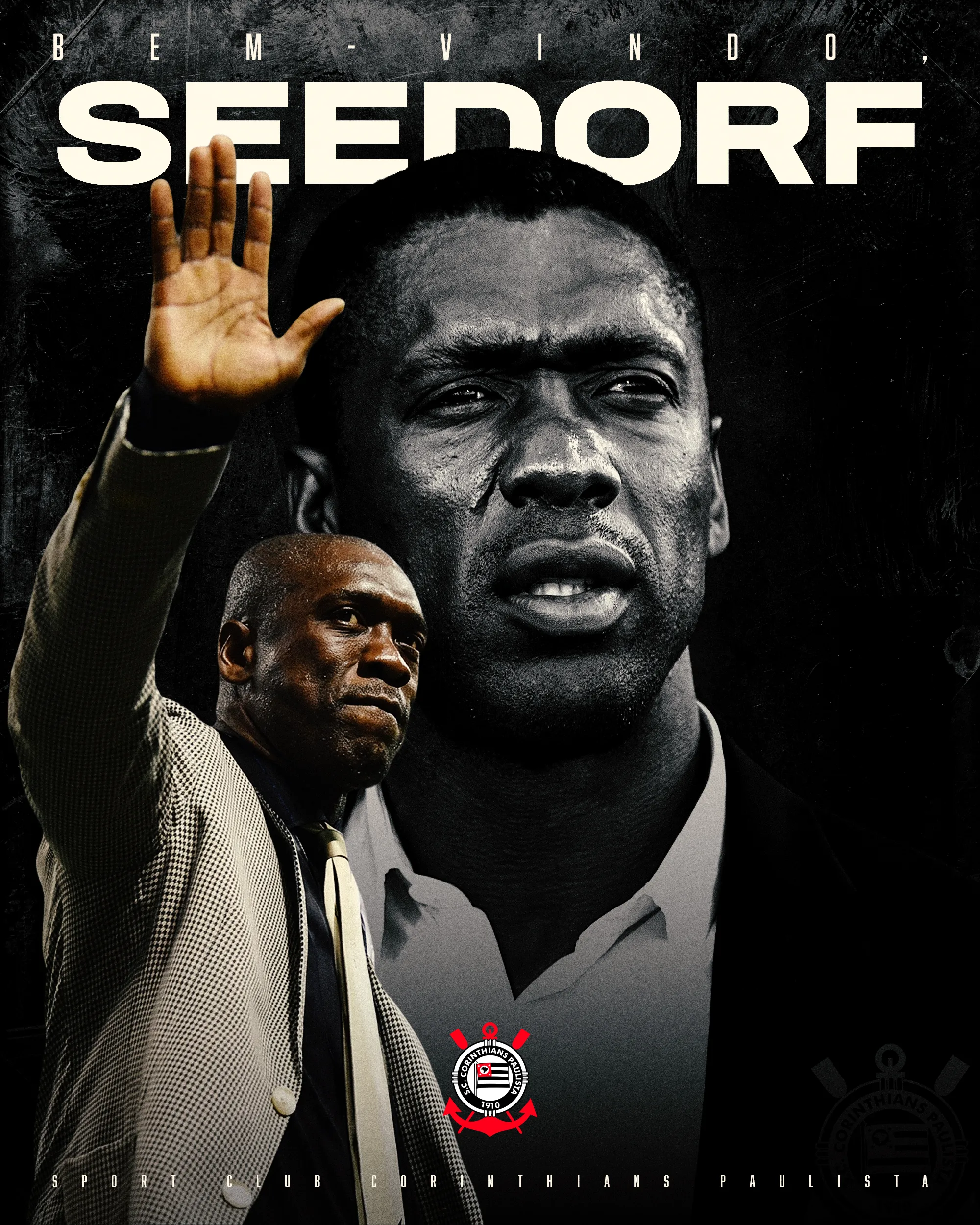 Clarence Seedorf vestindo uniforme do Corinthians