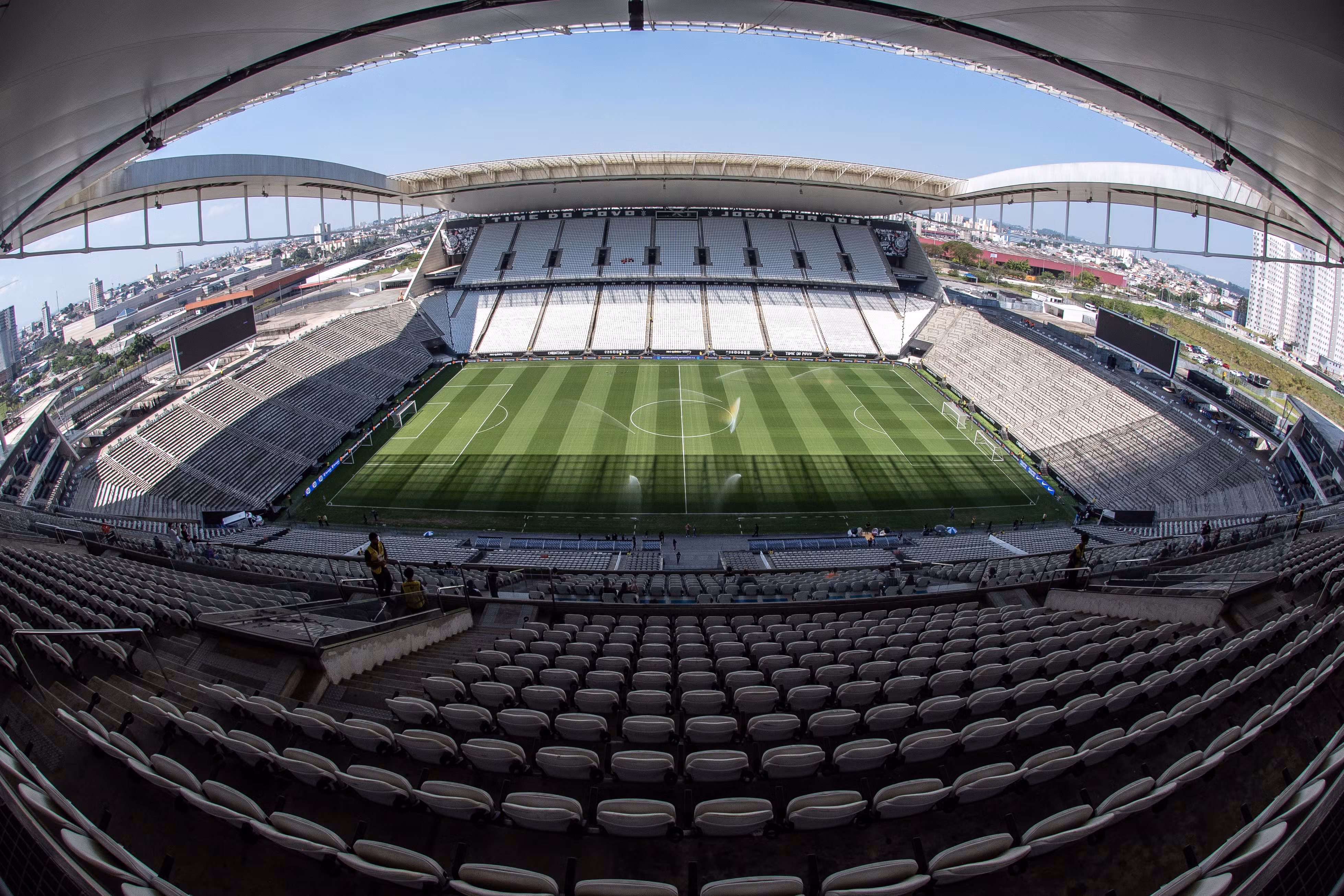 Neo Química Arena durante partida do Corinthians.