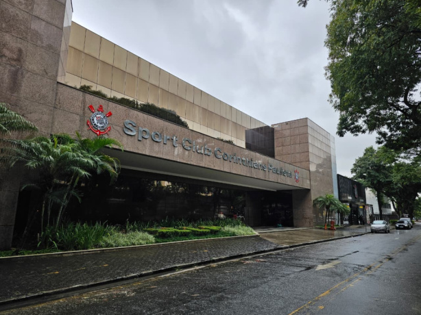 Fachada do Parque São Jorge, sede do Sport Club Corinthians Paulista.