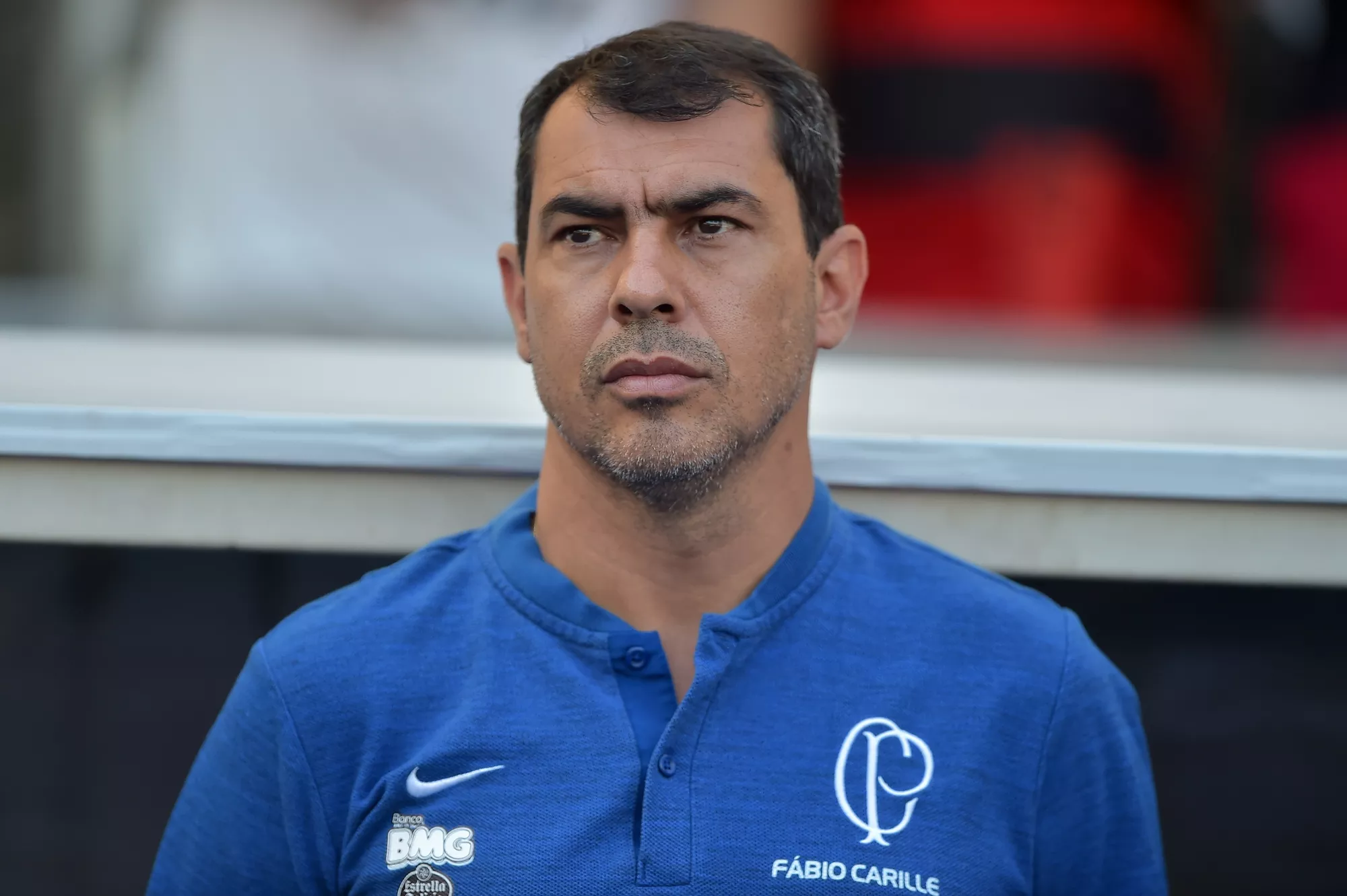 Fábio Carille em jogo contra o Corinthians