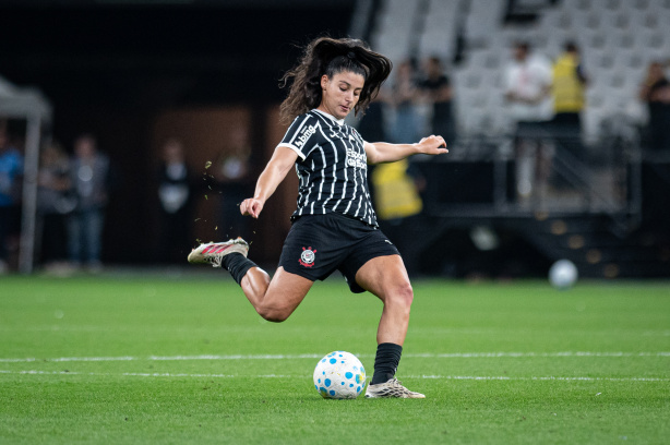 Duda Sampaio durante partida do Corinthians Feminino